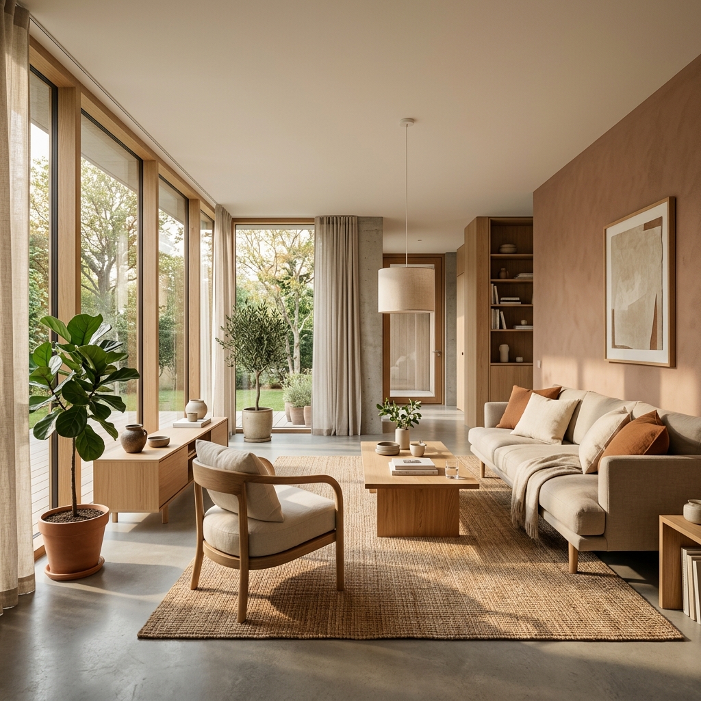 Modern interior living space designed by Shape My Home
